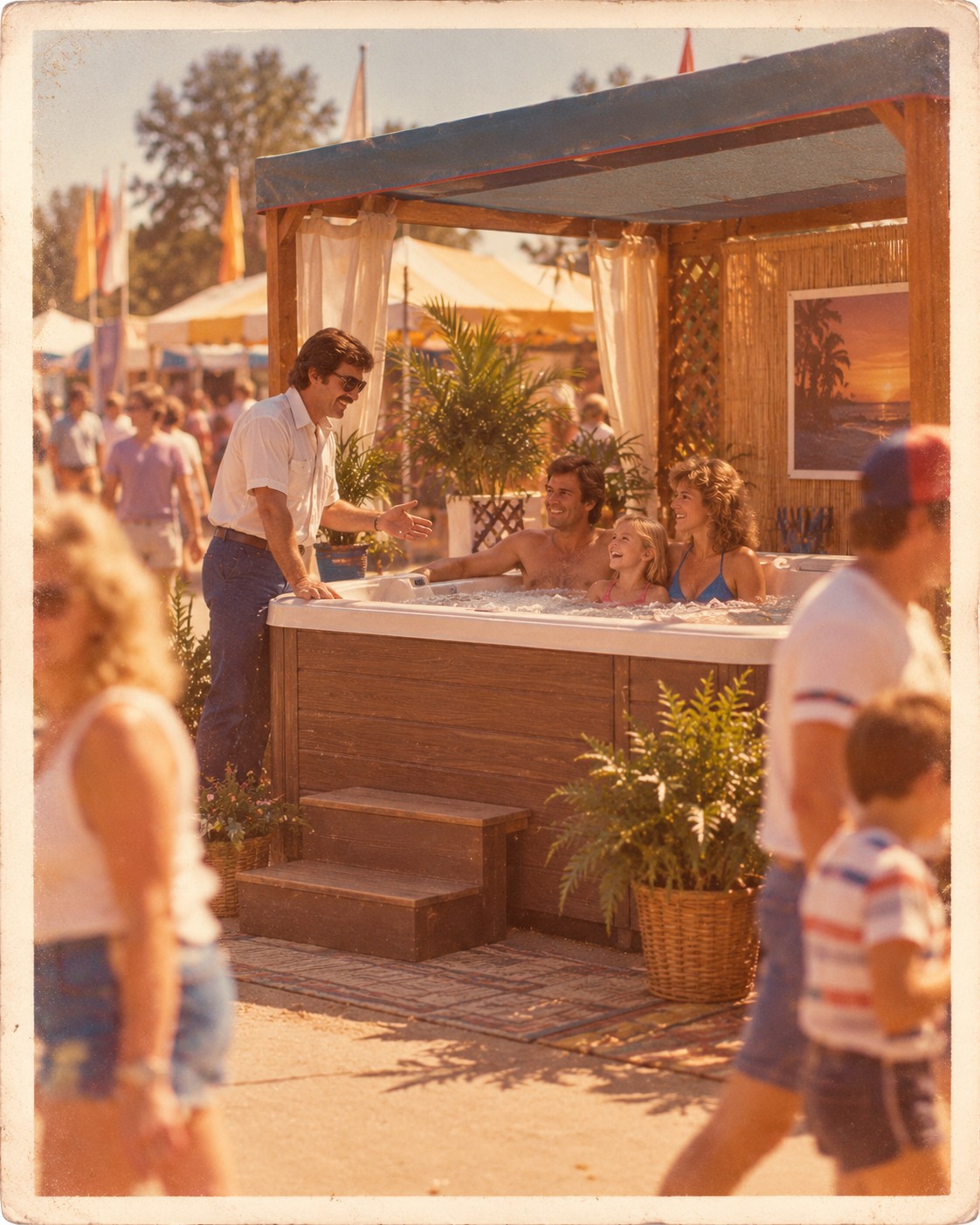 Hot Tubs Plus at the Kern County Fair, years back